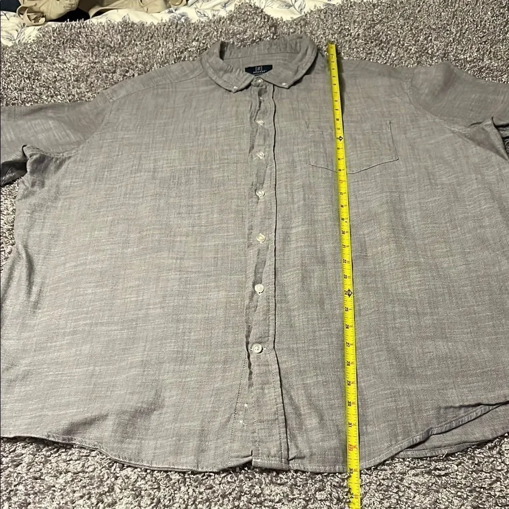 George Men's Gray Button Down Shirt